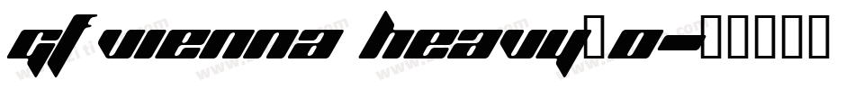 GF Vienna heavy_0字体转换